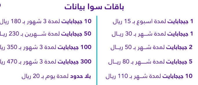 طريقة الاشتراك في عروض سوا الشهرية