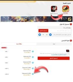 اشحن 2200 جوهرة .. شحن جواهر فري فاير بخطوات سهلة ومضمونة 100%