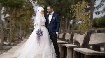 young muslim bride groom