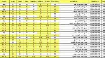 نتائج السادس الاعدادي 2 1